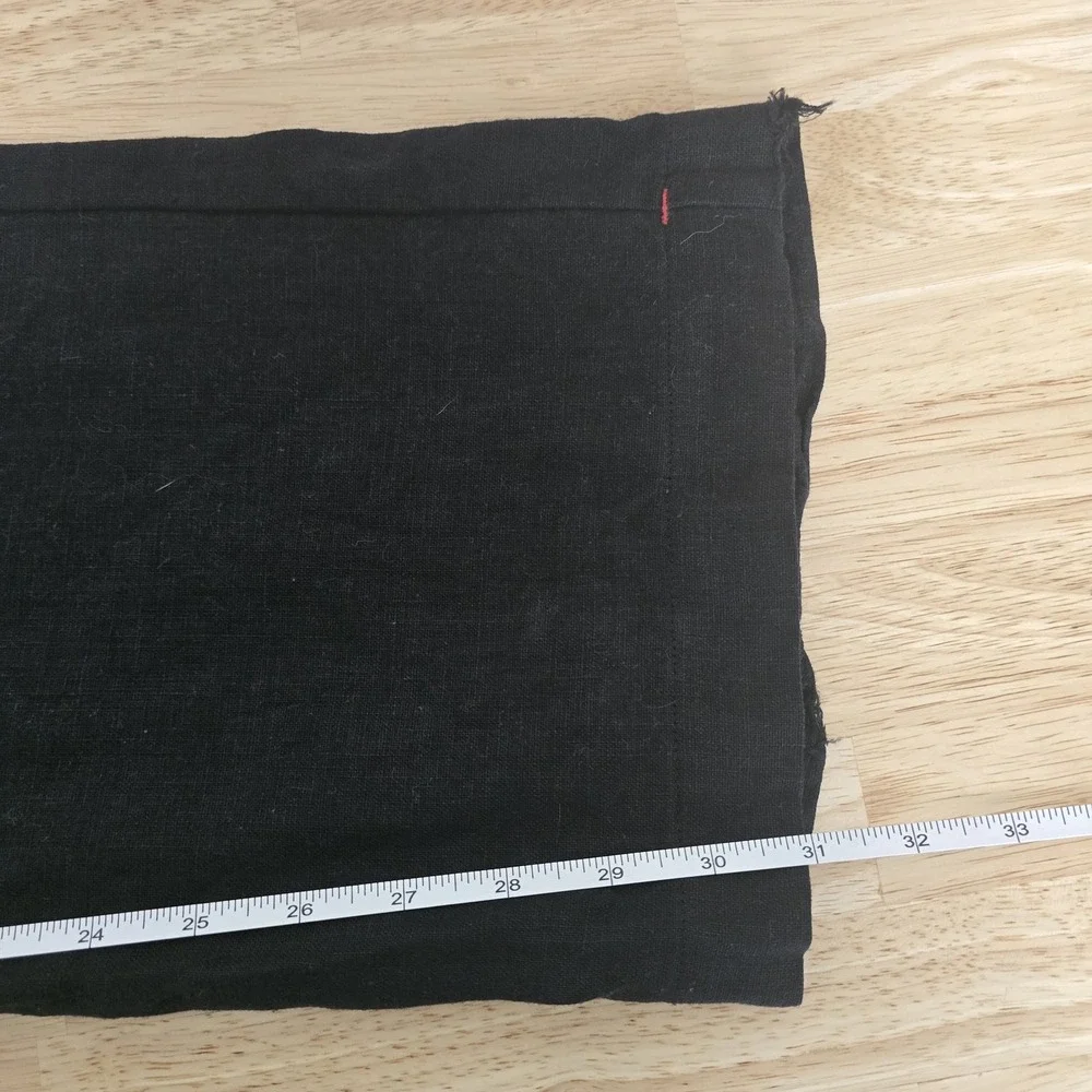 Xirena Black 100% Linen Wide Leg Drawstring Pants‎ Size Medium Relaxed Casual